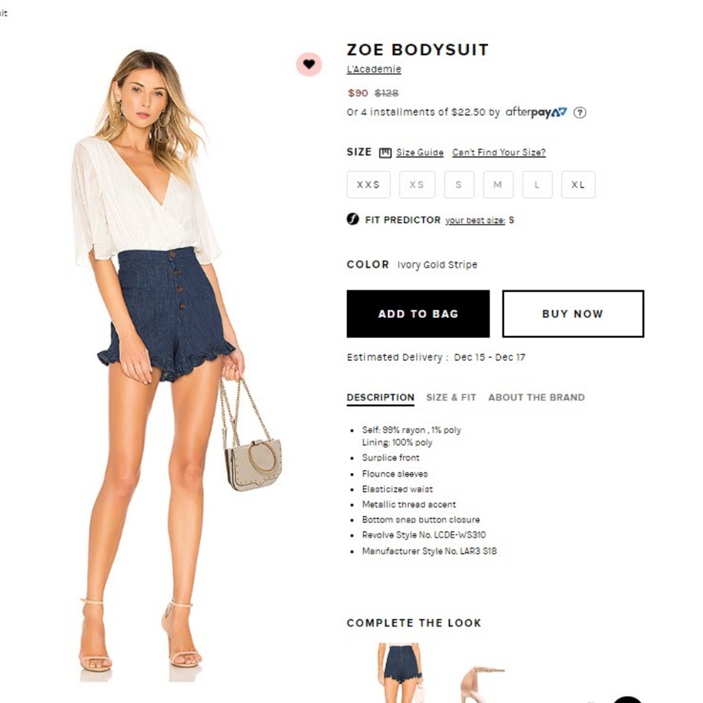 L'Academie Zoe Bodysuit